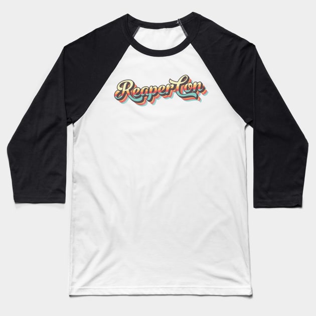 ReaperCon Retro Logo Baseball T-Shirt by ReaperMini